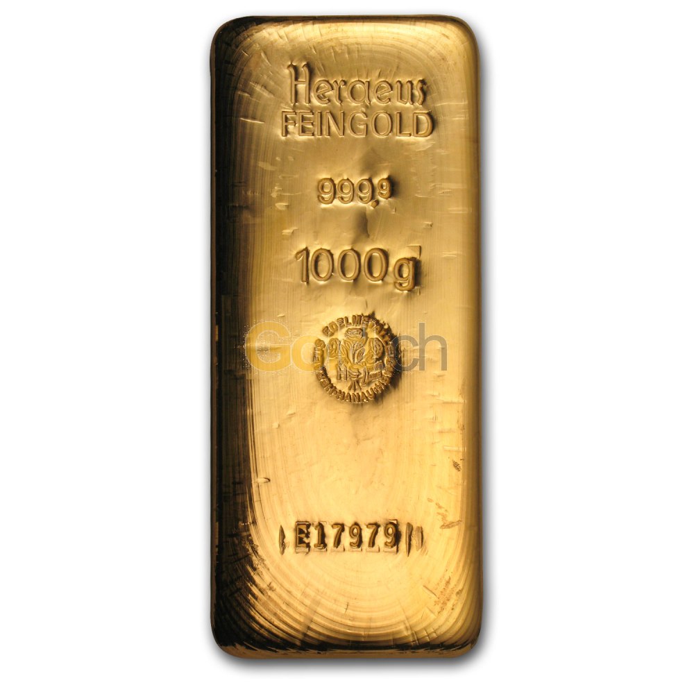 1 kilogramme lingot d'or, prix d'un lingot d'or, comparer le prix
